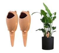 Self-Watering System Devices For Plants - Adjustable Ceramic Irrigation Stakes And Inserts For Indoor And Outdoor Gardening, Greenhouse, Balcony, Lawn, Garden, Home, Porch, Backyards - Easy Install, C