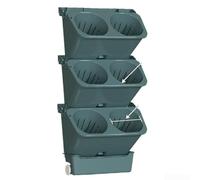Self-Watering Wall-Mounted Flower Pot Plastic White Space-Saving Vertical | Robust plastic with water retention quick installation for ideal for balconies corners or indoor small spaces