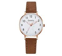 Self Winding Watches for Women Watches for Elderly Women Women Dress Watch Leather Strap Watch Stainless Steel Case Watches Minimalist Digital Dial Women Watch Elegant Extra Long 20mm Watch Band