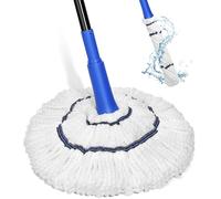Self Wringing Mop Microfiber Twist Mop for Floor Cleaning, String Wet Floor Mops with Wringer Long Handled for Hardwood Vinyl, Tile, Commercial Household Clean,Safe on All Floors Types