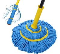 Self-Wringing Twist Mops for Floor Cleaning, Microfiber Floor mop with 57 " Long Handle, Easy Wringing Mop for Hardwood Commercial Household Clean