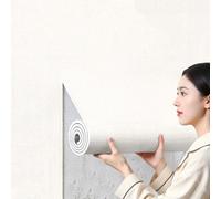 SelfAdhesive 3D Linen Texture Wallpaper RollThermal Insulation Waterproof Peel and Stick Panels for Cold Walls & CeilingsWhite XPE Foam 0.5x30m Home Decor