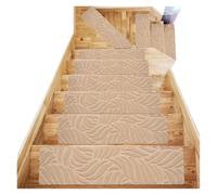 SelfAdhesive AntiSlip Stair Tread Pads 76x20.3cm16PCS Soft Carpet Protector Water Absent NonSlip Stair Mats for Home Use Safe Step Covers