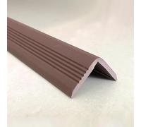 SelfAdhesive Brown Rubber Stair NosingSlipResistant Flooring Edge Protector for Laminate Floors 40x40mm 9 AntiSlip Trim for Safety