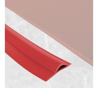 SelfAdhesive Carpet to Tile Transition StripWaterproof PVC Flexible Flooring Solution Perfect for Carpets Under 10mm Height 7m/23ft Red Color