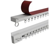 SelfAdhesive Curtain Rail SystemEasy Ceiling or Wall Mount for Room Divider Bed RVNo Drilling Required Installation Perfect for Home & Camping Use