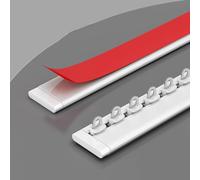 SelfAdhesive Curtain Track for Ceiling 3.5m/11.48ftCurtain Rod for Bedroom Shower WindowsEasy Installation White 100/200/300cm Options