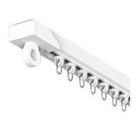 SelfAdhesive Curtain Track No Drilling 2.6m Ceiling or Wall Mount White Sturdy Room Divider Easy Installation Ideal for Home Décor & Rigid