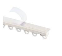 SelfAdhesive Curtain TrackCeiling & Wall Mount Easy Install for Living Room Bedroom Kitchen & More (White 500cm)