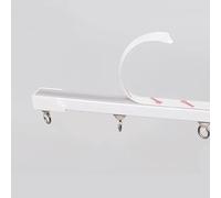 SelfAdhesive Curtain TrackNo Drilling Needed Ceiling or Wall Mount for Shower Room Bay Window RV3.7m/12.1ft Room Divider Solution