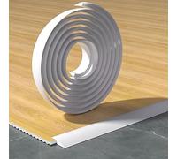 SelfAdhesive Floor Transition StripPVC Edging Trim for Carpet to Tile Perfect for Thresholds Up to 15mm7cm Wide 9.8ft Long White Color
