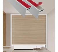 SelfAdhesive Light Gap Blockers for Blinds 2pcs LShaped Blackout Strips 62in Light Blocking Side Tracks for Nursery Bedroom & Home Theater