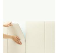 SelfAdhesive Peel and Stick Wall CushionsUpholstered Foam Padding Shockproof Wall Mats for Bedroom & Living Room Decor Easy Installation Soft Touch Safety Padding
