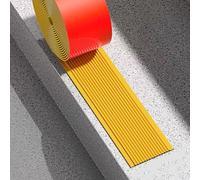 SelfAdhesive PVC Stair Edge Trim 5cm AntiSlip Nosing Waterproof Rubber Stair Protector for Indoor/Outdoor UseYellow 15m Roll