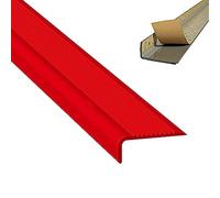 SelfAdhesive Rubber Stair Nosing Edge TrimNonSlip AntiCollision Tread Protector Strips for Indoor/Outdoor Steps Waterproof & Flame Resistant Red 314.96in