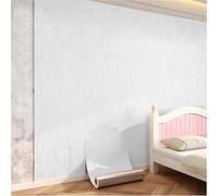 SelfAdhesive Waterproof 3D Textured Wallpaper Panels 5mm Thick Peel and Stick Thermal Insulation for Cold Walls White 50cm x 50mPerfect for Living Rooms and Home Decor