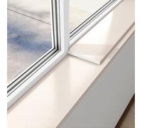 SelfAdhesive Waterproof AntiSlip Faux Wood Window Sill Cover Guard Beige Ledge Protector for Bay Windows Edges & Countertops (100x6cm/39.4x2.4in)