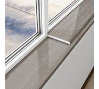 SelfAdhesive Waterproof AntiSlip Faux Wood Window Sill Cover Protector for Bay Windows Edges & CountertopsGray 100x8cm (39.4x3.1in)