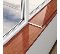 SelfAdhesive Waterproof AntiSlip Faux Wood Window Sill CoverDurable Home Protector for Bay Windows Edges Countertops (Red 39.4x3.9in)