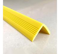 SelfAdhesive Yellow Rubber Stair NosingSlipResistant Flooring Edge Trim for Laminate Floors 40x40mm 4mEnhanced Safety & Durability