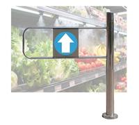 SelfClosing Stainless Steel Swing Gate1Way Design for Warehouse Supermarket Entrance/Exit Garage Parking Lot1.2m Length Durable Pedestrian Safety Gate