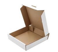 SelfHold 22inch Pizza Boxes, White Square Pizza Style Postal Boxes - Pizza Packaging (Pack of 25)