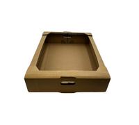 Selfhold 640mm X 495 X 130 Dw Die-Cut Cardboard Trays For Fruit, Veg, Cans, Drinks And More (10Pk)