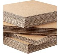 SelfHold Cardboard Corrugated Sheets, Brown Thick Cardboard Sheets Pads Dividers for DIY, Packaging, Mailing, Shipping, Cushioning | Made in Britain (50, Single Wall, A3)