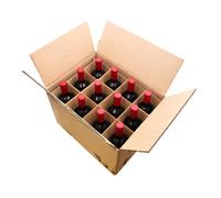 Selfhold Double Wall 12 Bottle Wine Shipping Box With Dividers (450 X 350 X 310mm) - Cardboard Boxes For 12 Bottles, Wine Storage Boxes