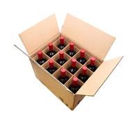 SelfHold Double Wall 12 Bottle Wine Shipping Box with HandHoles and Dividers (450 x 350 x 310mm) - Strong Cardboard Shipping Box | Wine Storage Box (10)