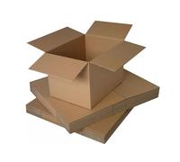 SelfHold Double Wall Corrugated Cardboard Shipping Boxes - Size 229 x 152 x 152mm (9 x 6 x 6 Inches) - Sturdy Packing Boxes for Delivery, Parcels, Moving, and Mail Postage - Pack of 20 Boxes