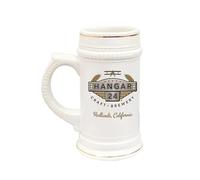 SelfHold Personalised Ceramic Beer Stein Glass | Add Your Face & Name on 22oz Stein with Gold Rim Accent | Great for Weddings, Pubs, Festivals (Fully Custom (own Photo, Text, Logo))