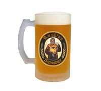 SelfHold Personalised Iconic Monk Stein Beer Glass | Add Your Face & Name on Classic German Beer Design | Custom Printed Franziskaner Hefe Weissbier Germany Design