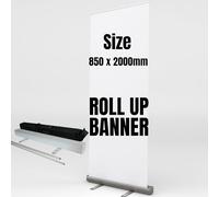 SelfHold Personalised Roll Up Banner Stand 85cm x 200cm - Display Exhibition Stand Pop/roll/pull up Including FREE Hardware + FREE Carry Bag | Custom Roll up banner stand for events & occasions