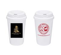 SelfHold Personalised Takeaway Cup with Your own Photo, Logo, and Text | Custom White Takeaway Coffee Cups for Hot Drinks, Tea, Coffee, Latte, Office, Travel, Business Branding & Personalised Gifts