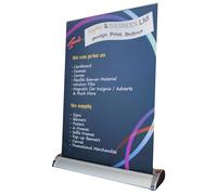 SelfHold Pull Up Banner Personalised - Roller Banner Display Exhibition Stand Pop/roll/pull up Including Hardware and Free Carry Bag | (800mm x 2000mm, A4, A3) (White, A3 (297mm x 420mm))