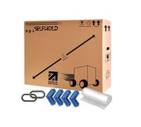 SelfHold TV Box Kit for Moving House with Foam Corners & Bubble Wrap & Easy Grip Hand Holds - Available Size 22 inch to 85 inch - Double Wall Solid Cardboard TV Box (70 Inch)