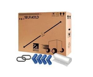 SelfHold TV Box Kit for Moving House with Foam Corners & Bubble Wrap & Easy Grip Hand Holds - Available Size 22 inch to 85 inch - Double Wall Solid Cardboard TV Box (Up to 32 Inch)