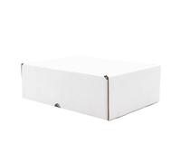 SelfHold White Cardboard Postal Box 250 x 175 x 80mm, Royal Mail Small Parcel Size Shipping Mailing Carton Gift Boxes Folding Self Lock Tuck in Flaps (50)