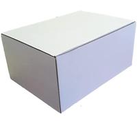 SelfHold White Cardboard Postal Box 310 x 230 x 150mm Royal Mail Small Parcel Size Shipping Mailing Carton Gift Boxes - Made in Britain