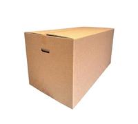 SelfHold XXXL Double Wall Cardboard Boxes 80cm x 70cm x 50cm (31" x 27" x 19") with Carry Handles | Strong Packing Boxes for House Removals, Warehouse Storage, Shipping | Made in Britain (1)