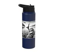Selfie Bigfoot Loch Ness UFO Cryptid Sasquatch Alien Lover Stainless Steel Insulated Water Bottle