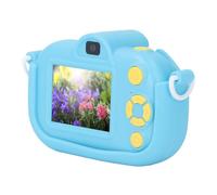 Selfie Camera, Kids Camera Front Rear Lens Multifunctional with Shoulder Strap for Gifts for Toddlers (Blue)