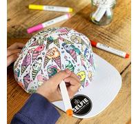Selfie Craft Co Ice Kream Unicorn Colour In Cap With Fabric Pens - One Size