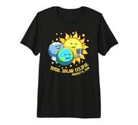Selfie Earth Moon Sun Funny Total Solar Eclipse 2045 Kids Premium T-Shirt