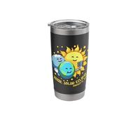 Selfie Earth Moon Sun Funny Total Solar Eclipse 2045 Kids Stainless Steel Insulated Tumbler