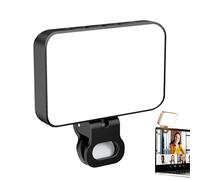 Selfie Light - 10x10x3 Inches Portable Beauty Makeup Clamp Lamp Rechargeable with Led Fill Light for Home, Studio, Vlogging, Live Streaming, Video Recording, Travel, Conference, and Content Creation
