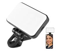 Selfie Light - 10x10x3 Inches Portable Beauty Makeup Clamp Lamp Rechargeable with Led Fill Light for Home, Studio, Vlogging, Live Streaming, Video Recording, Travel, Conference, and Content Creation