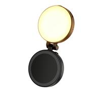 Selfie Light - 6x6x1.9cm ABS Magnetic Portable LED Makeup Lamp | Rechargeable Clip-On Ring Light For Live Streaming, Video Recording, Photography & Makeup