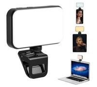 Selfie Light for Phone, 54 LEDs Phone Light Clip On, Rechargeable Portable Video Conference Lighting with 3 Lighting Modes for Phones iPhone Laptop Make-up Youtube TikTok Vlog
